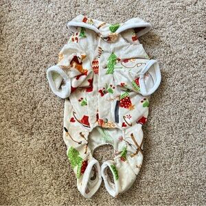Dog pajama, xmas print